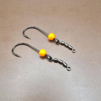 V2.0 Troutpasta Neon Orange Tungsten Haken mit 3fach Wirbel in 4.6mm - Essentials Gum